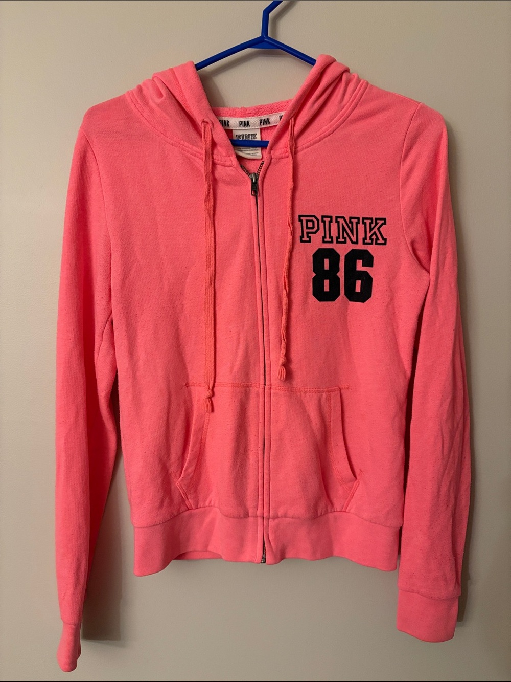 Victoria's Secret PINK 2014 Neon Zip Hoodie